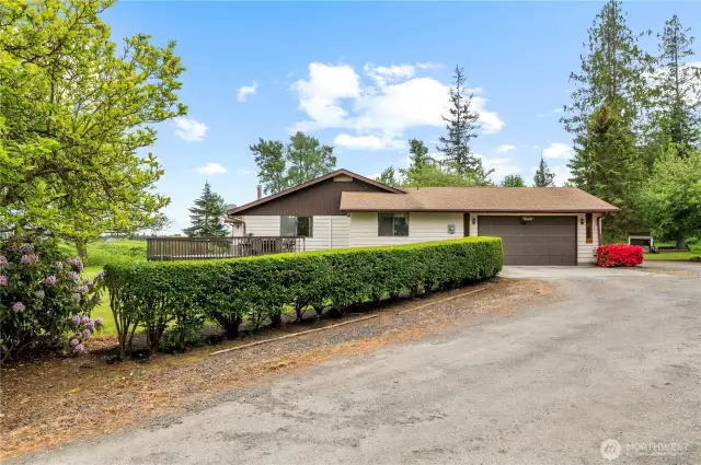 Situated down long private drive....