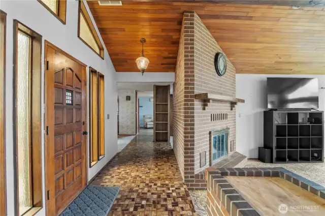 Spacious entry.