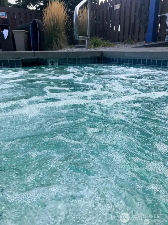 Hot tub at the