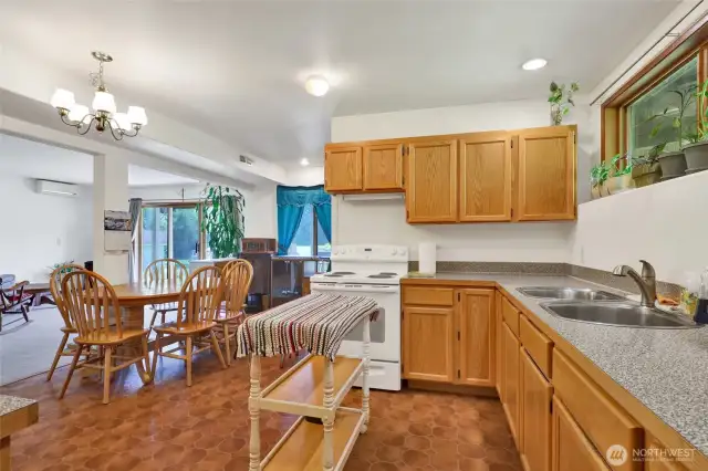 Lower level mother in law unit kitchen.
