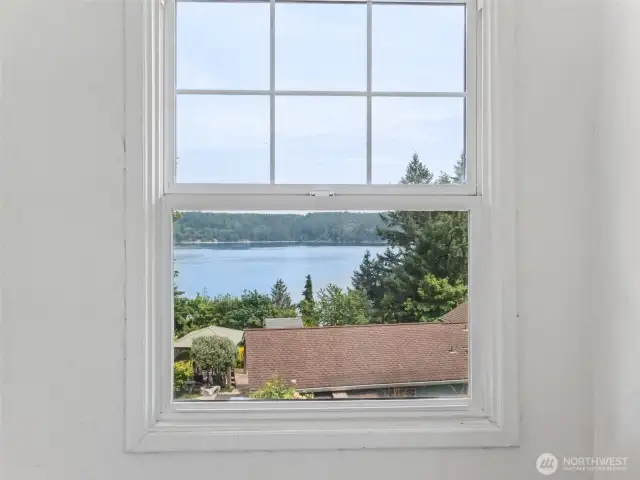 View from one of the windows in the primary bath.