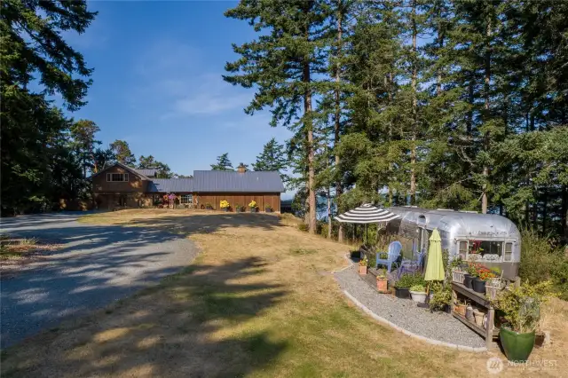 Home sits at the far end of the property