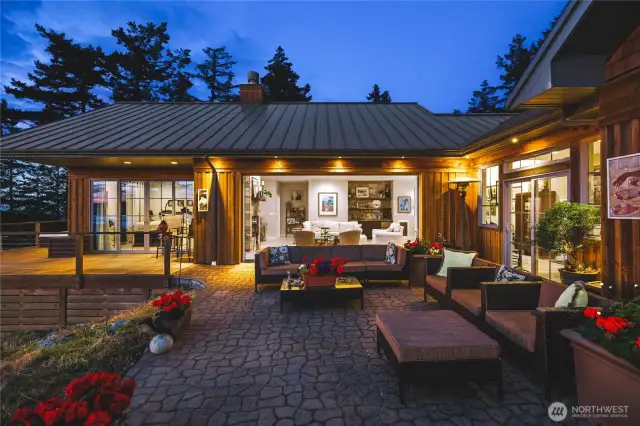 Patio in the evening