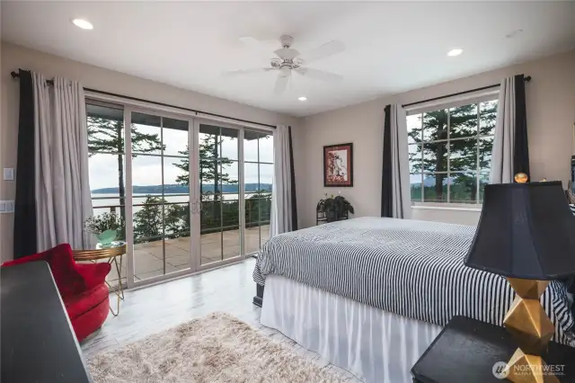 Master bedroom with gorgeous view