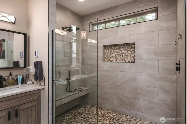 Spacious shower