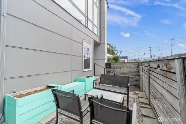 Front patio space