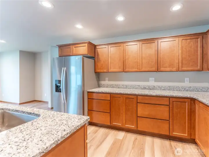 Extensive cabinetry