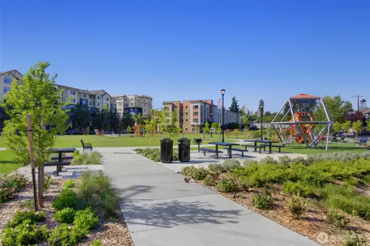 New park, just one block to the west