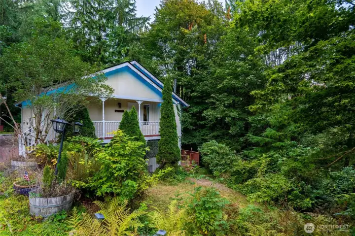 Property on wooded lot.