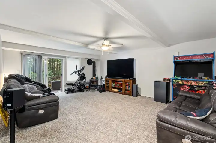 Downstairs living/rec  room.