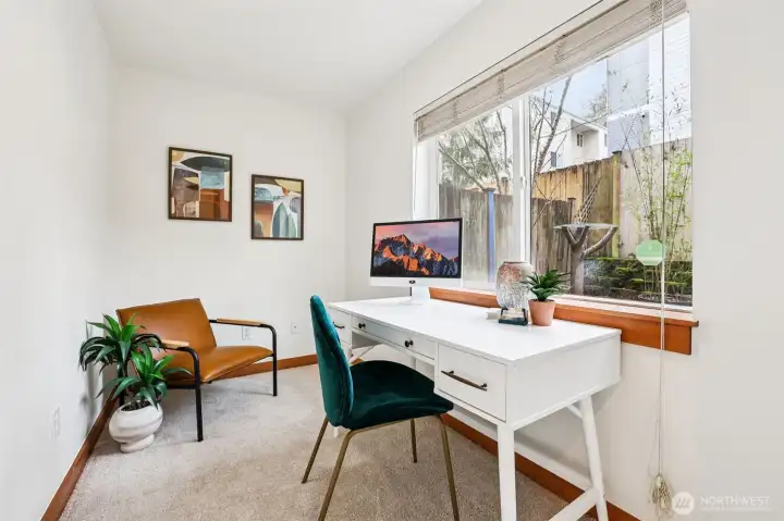 This space would be great for a home office, reading nook or play area.