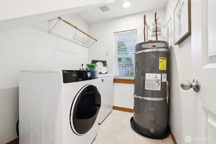 Full-size washer and dryer are included in the sale!