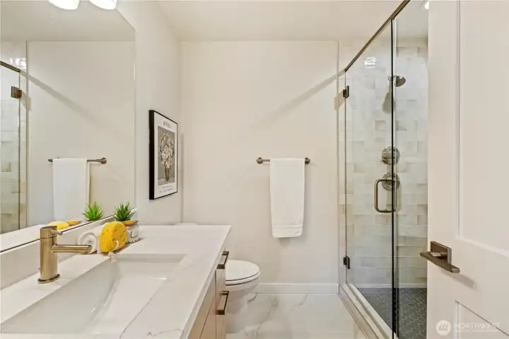 Ensuite bath for primary.