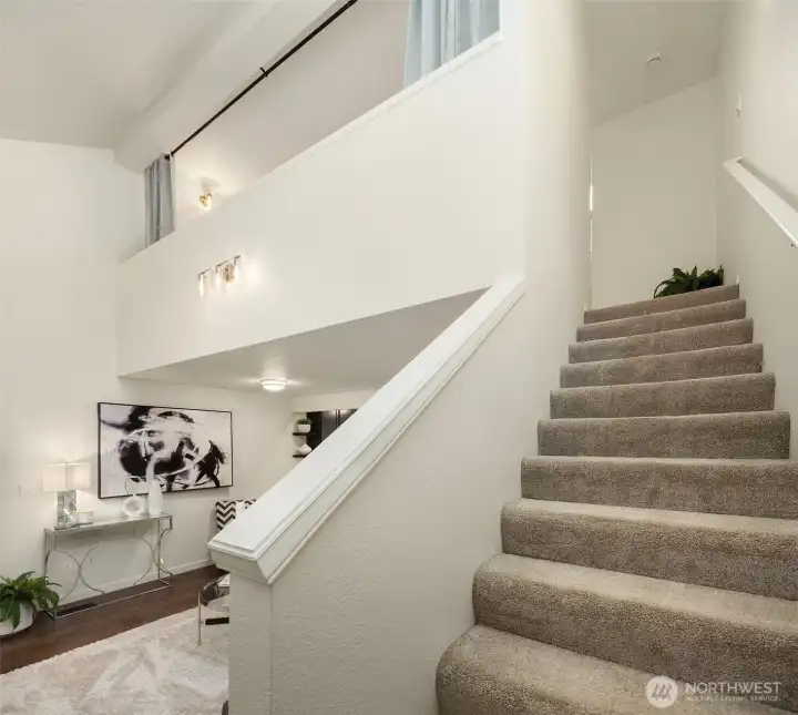 Staircase to the second floor.