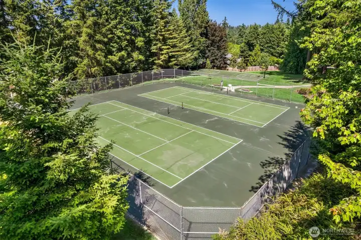 Double tennis courts for the perfect match!