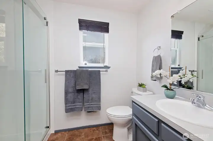 Primary bathroom renovated in 2022