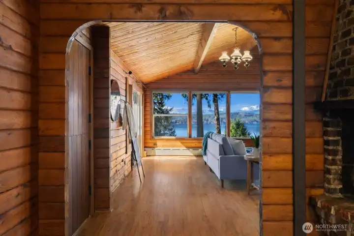 Step inside and the views keep right on unfolding... paired with the rich warmth of this Pan Abode home crafted from Western red cedar, it's positively unforgettable.