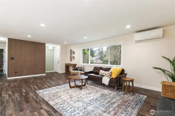 The door in the picture is the front door and entry.