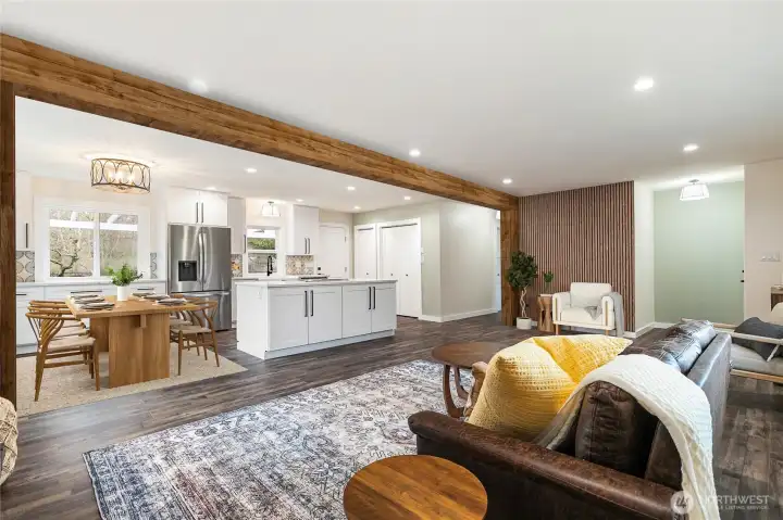 *Beam is virtual* The ew beam will be placed and completed prior to closing. Partial virtual staging.