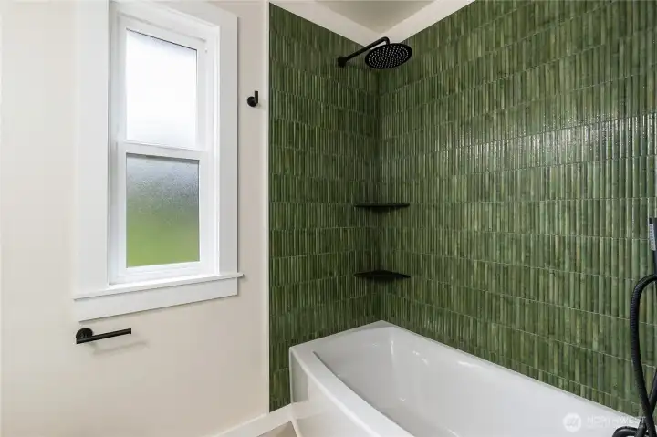 A gorgeous green tile for style and elegance.