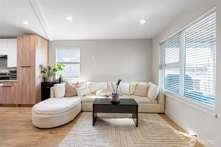 Bright and inviting living space filled with natural light.