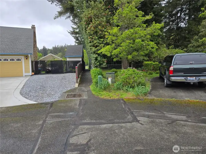 At the end of the Cul-de-sac is an easement that leads to Chambers Elementary School.