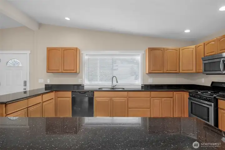 Well Lite and Open Kitchen Space