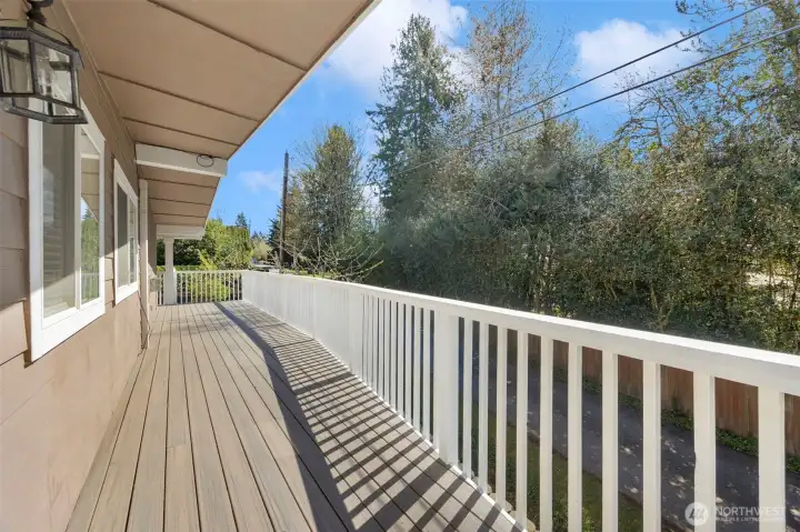 Enjoy this West facing Deck off the Primary Suite