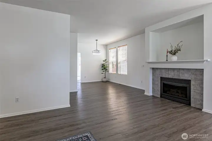 Open and spacious with all the natural light beaming in.