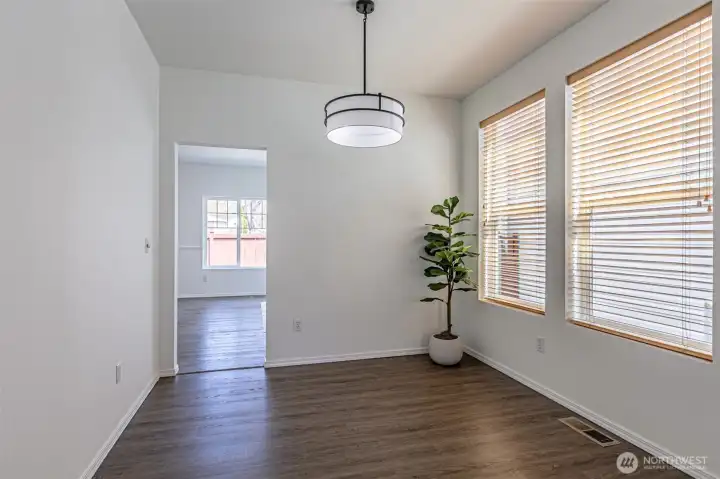 Dining space with plenty of room for entertaining.