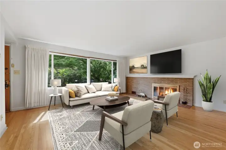 Light filled floor plan.