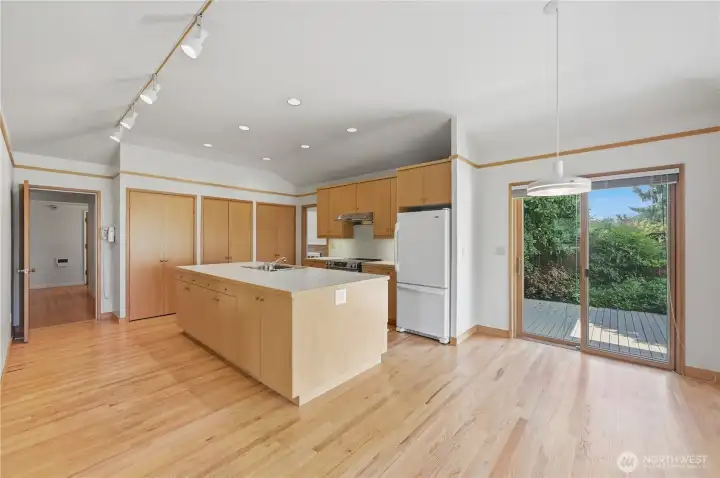 Abundant cabinetry.