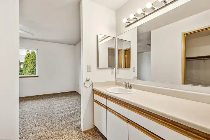 Primary bath area, main floor. Primary bath area, main floor.