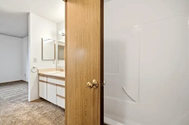 Primary bath area, main floor. Primary bath area, main floor.