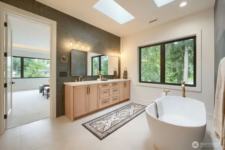 Primary Bath with Heated Floor Primary Bath with Heated Floor