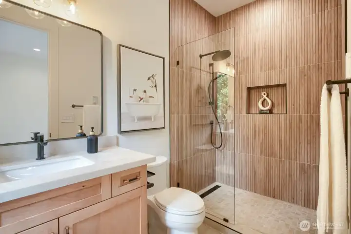 Guest Bath with Heated Floor Guest Bath with Heated Floor
