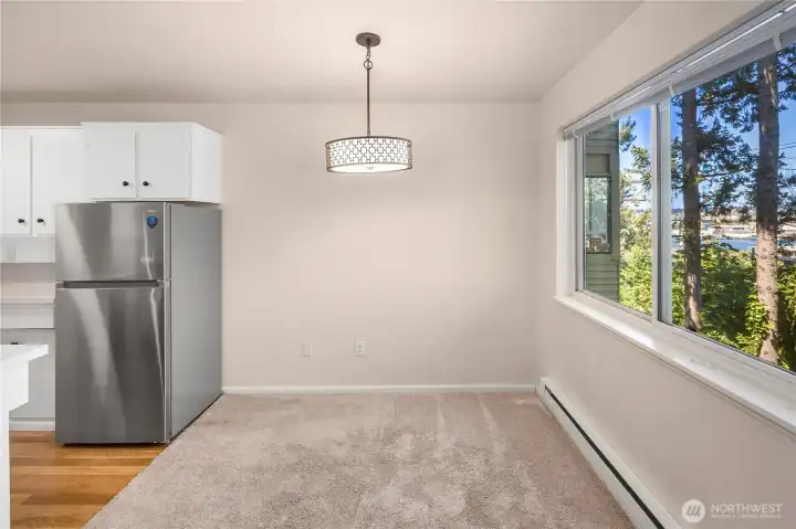 Dining area off kitchen