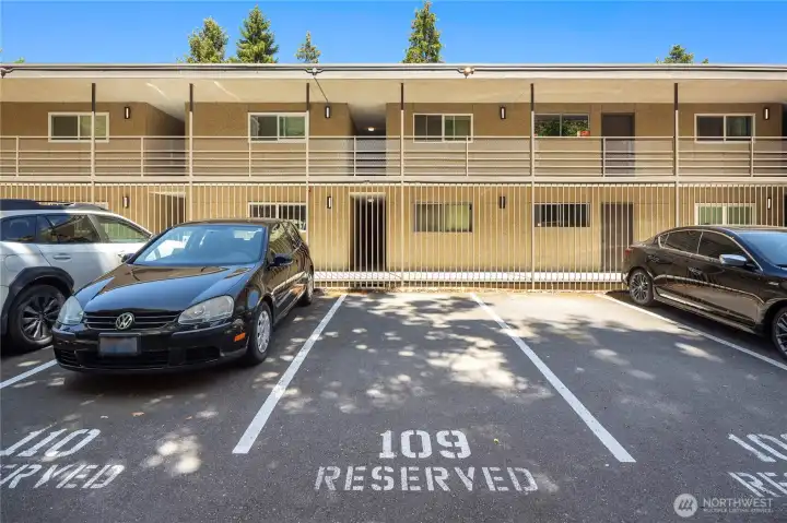 Designated parking space