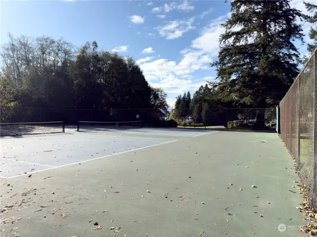 Two tennis courts