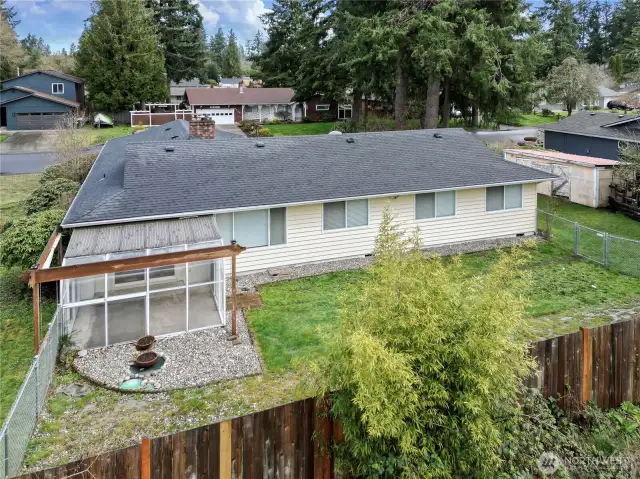 Fully fenced backyard offers a blank canvas for gardening, play, or simply relaxing outdoors, complete with a covered patio enclosure for year-round enjoyment. Located in desirable, and established neighborhood with no HOA, this home offers easy access to JBLM and is just minutes from shopping, restaurants, schools, and everyday conveniences—making it ideal for those seeking both comfort and connection in a vibrant community.