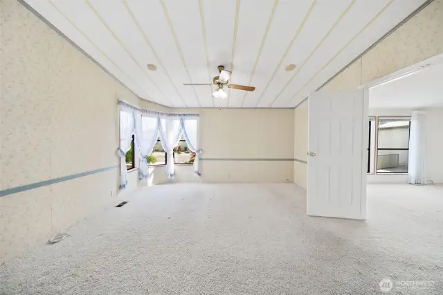 Primary Bedroom with french doors.