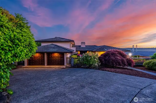 Welcome to this stunning Northwest Contemporary home with incredible views of The Sound, Olympics, Narrows Bridge and serene sunsets.
