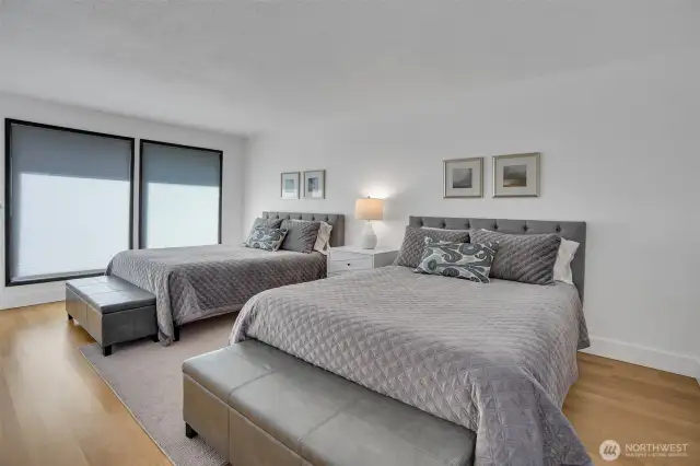 Spacious third bedroom on the main floor.