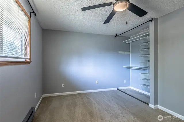 Primary bedroom - each room with ceiling fans