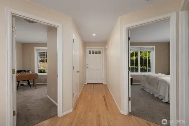 VIEW OF FRONT DOOR FROM LIVING/DINING AREA