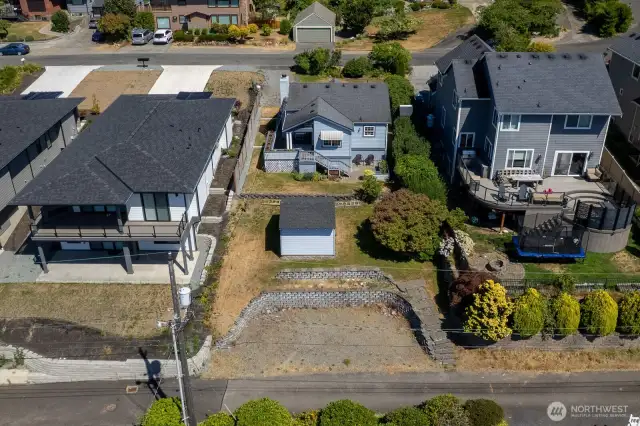 ARIEL VIEW OF BACK OF HOME