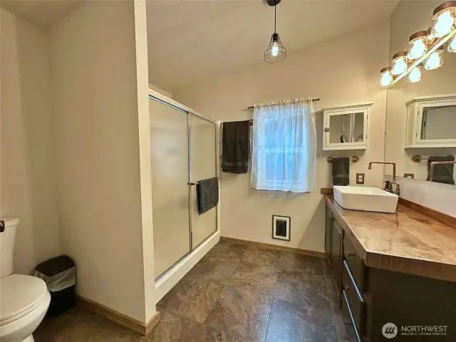Primary bathroom.