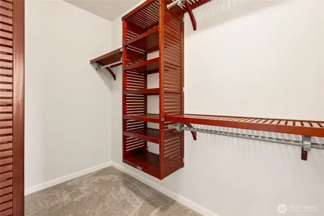 Walk-in closet crafted for effortless elegance and organization.