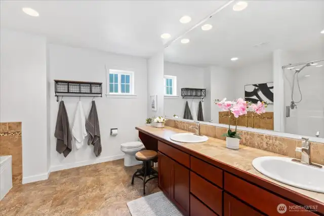 Huge primary bathroom