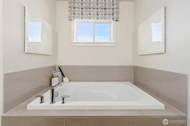 Photos are of a staged Bridger floor plan model.